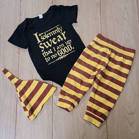 HARRY POTTER 3-PIECE OUTFIT, SIZE 18-24 MONTHS - Picture 4 of 6